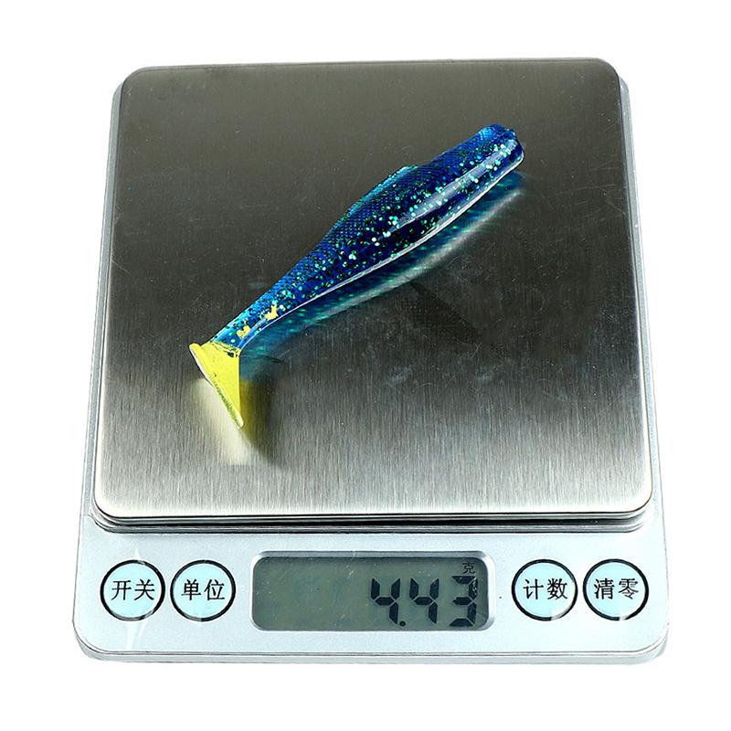 6Pcs/Lot Soft Swimbait 9Cm 4.4G Floating T-Tail Fishing Lure Tpr Paddle Tail Soft Lure Material Fishing Baits Fishing Tackle Pes