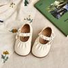 Girls Pearl Decor Mary Jane Flat Shoes