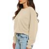 Sweatshirts For Women Oversized Crewneck Fleece Pullover Long Sleeve Tops Comfy Fall Winter Fashion Outfits