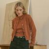 Lia.T Fuzzy Knit Set Orange