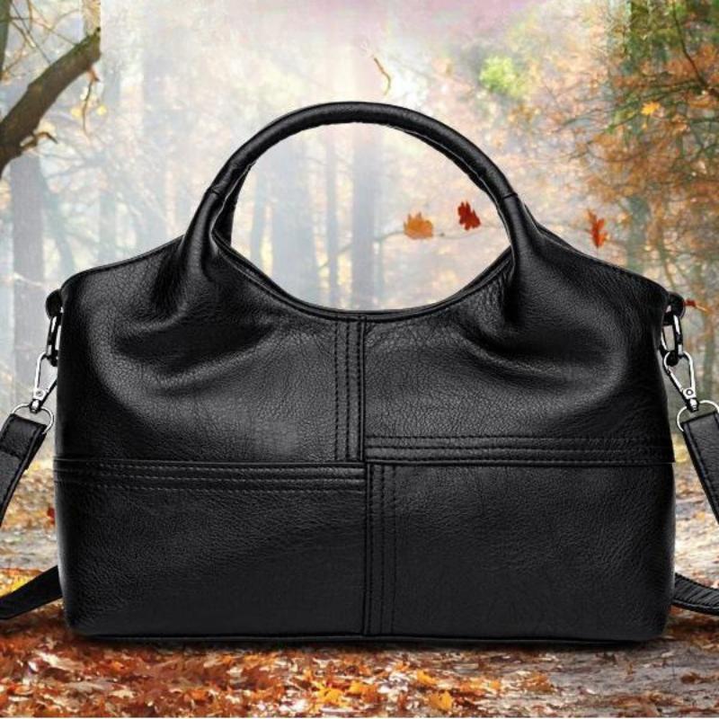 Soft PU Leather Handbag High Quality Women Bag Casual Female Messenger Bag Solid Shoulder Bag Ladies Crossbody Bag CLE