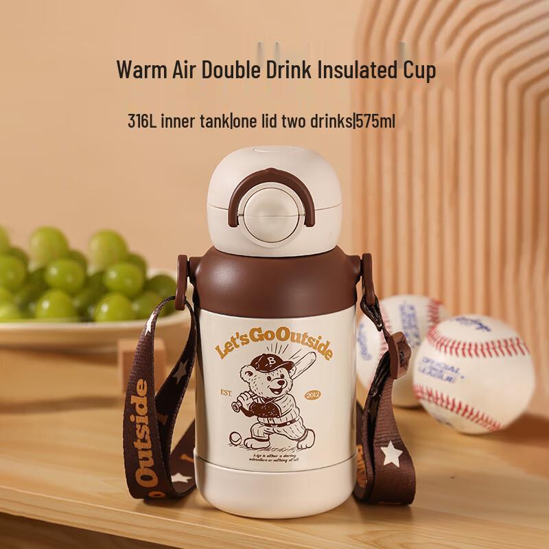 Beddybear Kids Dual-Lid Insulated Water Bottle 575ml