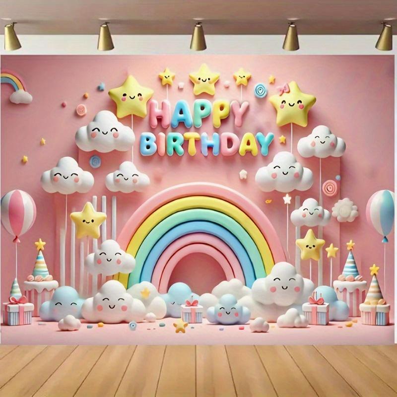 1 festival celebration background banner party supplies wall decoration perfect for home decoration