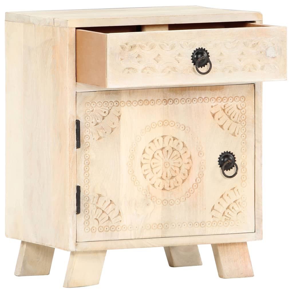 Nightstand 40 x 30 x 50 cm Solid Mango Wood