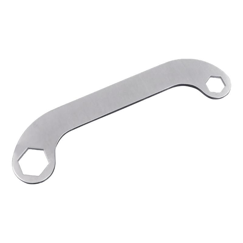 

10mm 15mm Caliber Hex Wrench Bike Repair Wrenches Titanium Alloy Hand Tool Length 5.08in Straight / Curved 1