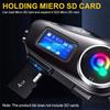 Car Bluetooth Headset Motorcycle Intercom Helmet LCD Waterproof maximum 32G