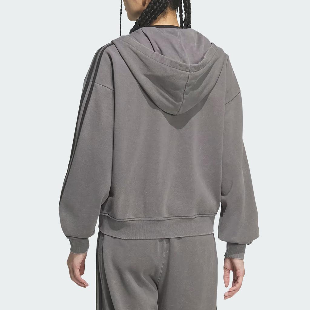 adidas Originals TG FZ Hoodie Loose Fit Striped Zip Long Sleeve Jacket Unisex Jackets KQ5525