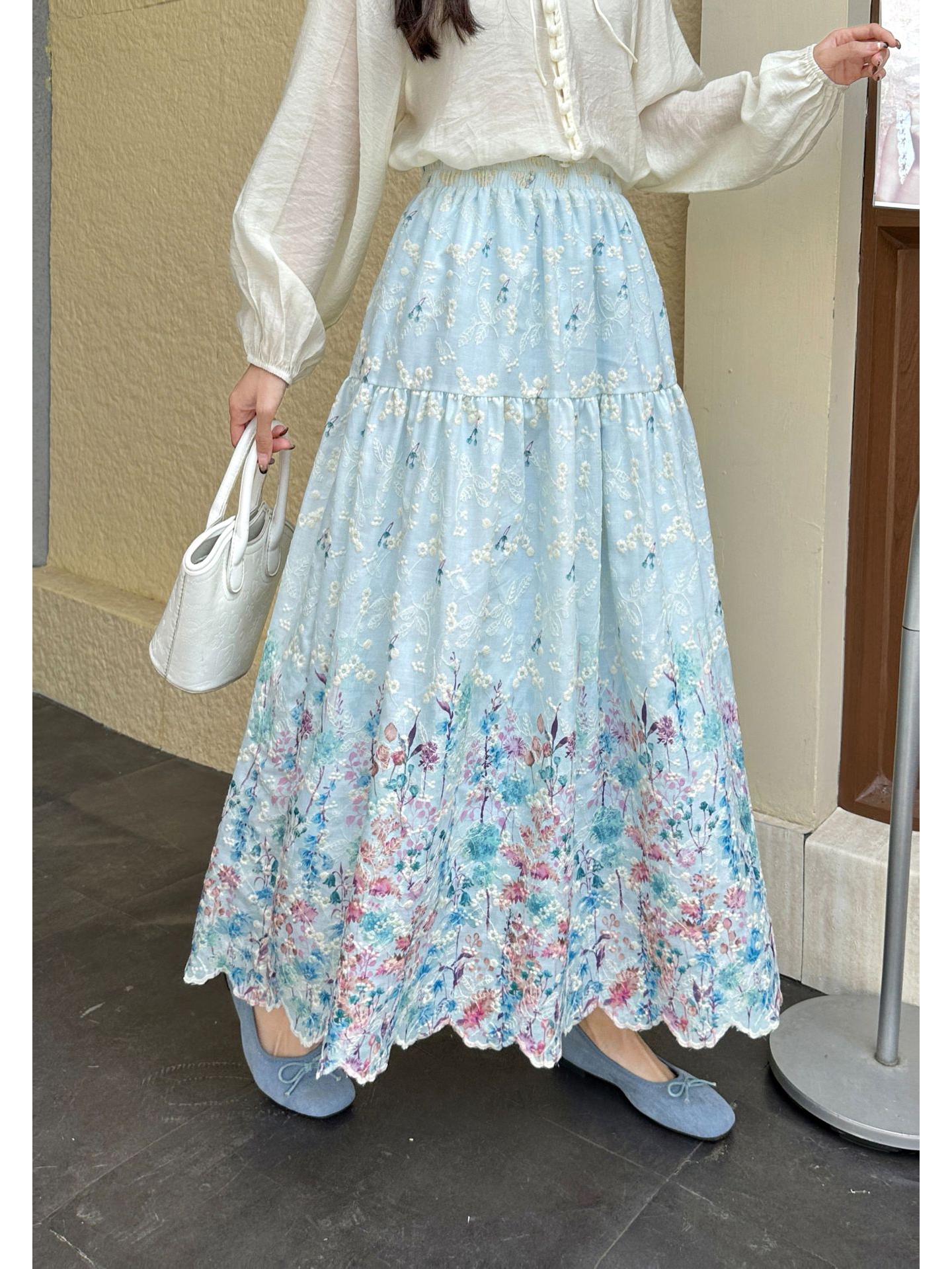 

Женская юбка-трапеция в французском стиле, художественная, Осень/Зима 2025 One Size