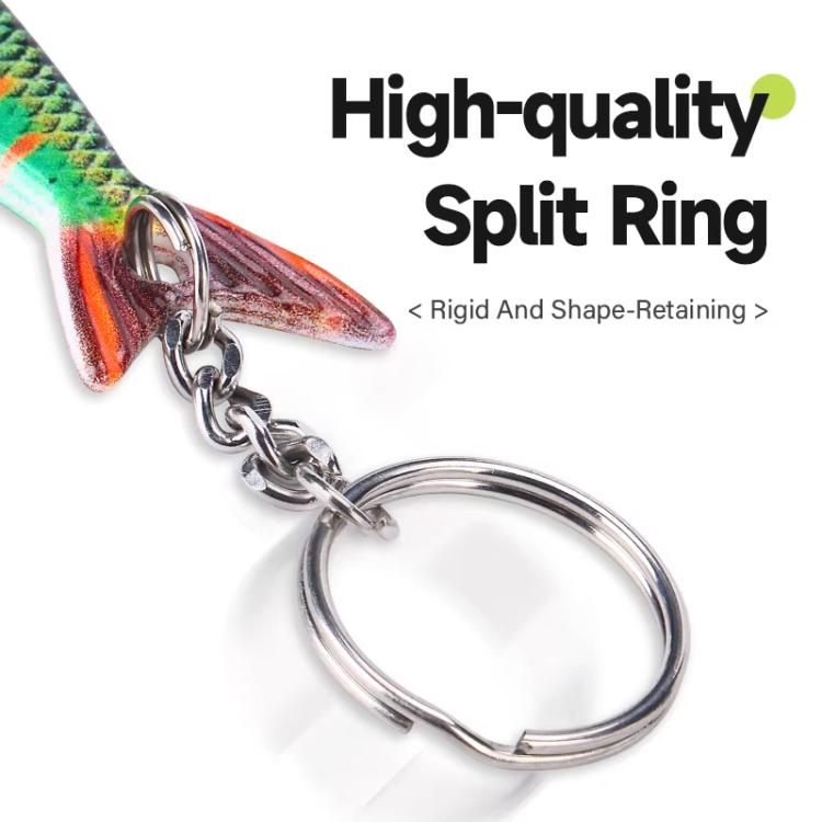 Fish-shaped Bottle Opener Metal Iron Plate Bait Shape Key Chain Hanging Bag Accessories