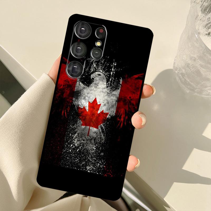 Canada Canadian Flag Case For Samsung Galaxy S23 S22 S21 Ultra Note 20 S8 S9 S10 Note 10 Plus S20 FE S21 FE Cover