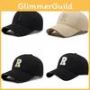 R Letter Embroidered Baseball Cap Adjustable Sun Protection Outdoor Hat Sports
