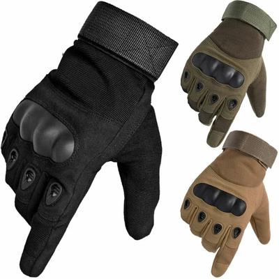 Non-slip Cycling Gloves Men Tactical Knuckle Protection Sports Full Finger Motorcycle Bike Gloves Women Bicycle