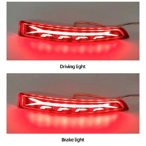 2Pcs LED Rear Fog Lamp Bumper Light For Volkswagen Sagitar 2015 2016 2017 2018 Turn Tail Stop Brake Lamp Reflector lights