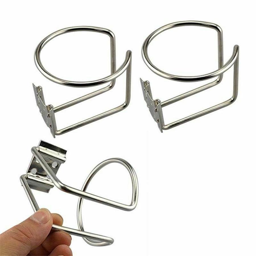 2 Stainless Steel Boat Ring Cup Drink Holder For Marine Yacht Truck RV world cup