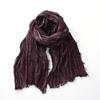 Men's Handmade Pleated Tie-Dye Scarf - Autumn/Winter Cotton Linen Retro Style