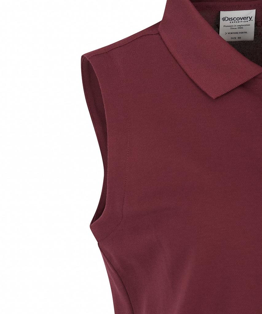 DISCOVERY EXPEDITION Women'S Sleeveless Polo Shirt (Burgundy)