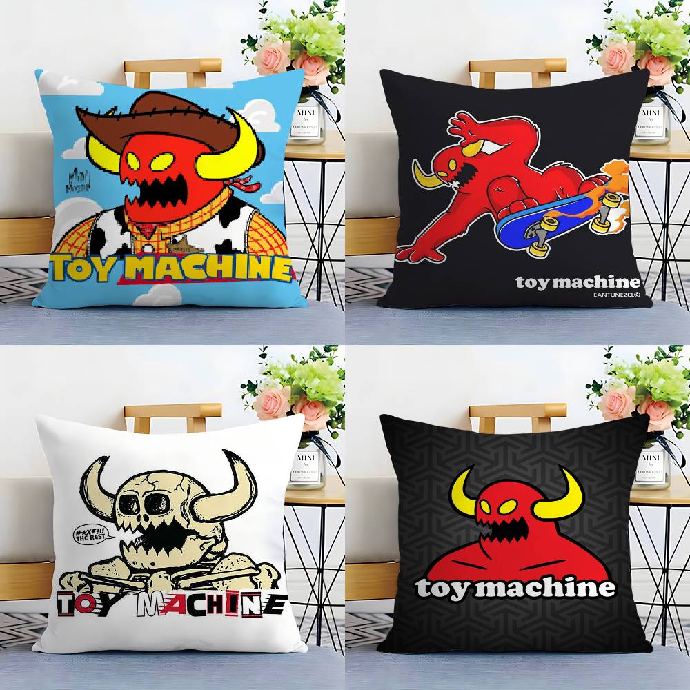 T-Toy M-Machines S-Skates Pillow Case Plush Fabric Soft Double Sided Print Sofa Cushion Cover Throw Pillow Covers