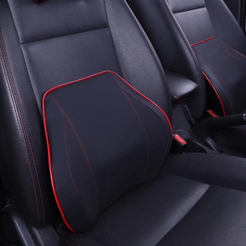 Space Memory Car Auto Seat Waist Back Support Pillow Back Cushion Pad Message Home Office