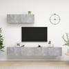 VidaXL TV Furniture 3 Pcs Concrete Grey Particleboard