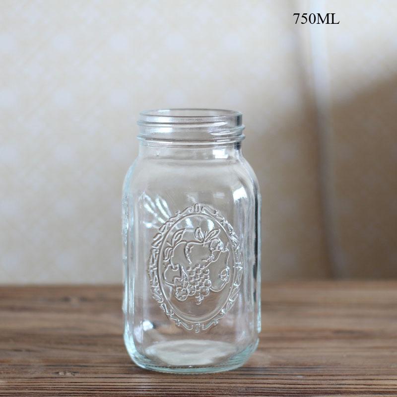 צנצנות מייסון בכמויות גדולות מלח ופלפל עם מכסה זכוכית מותאמת אישית מיני סיטונאי פה רגיל לשימורים