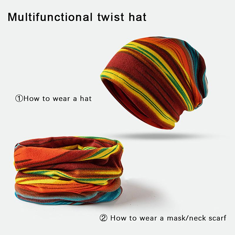 Damen Weiche Mütze Frühling Herbst Warme Beanie Mützen Erwachsene Sport Outdoor Freizeit Gestreifte Hüte Hip Hop Mütze