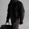 Men's Winter Lambswool Lapel Jacket – Warm, Thick, and Loose Korean Style Cotton Coat