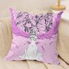 Ragna CCrimson Anime Cushion Cover Silky Short Plush Invisible Zipper Dustproof Sofa Pillow Case For Home Decor