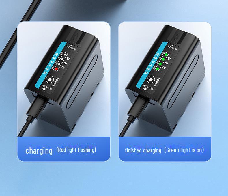 Dual NP-F980/970/960/750/770 Camera Battery with USB Charger for Sony