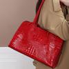 Alligator Leather Women's Large Capacity Luxury Handbag Shoulder Bag 2025 Trend