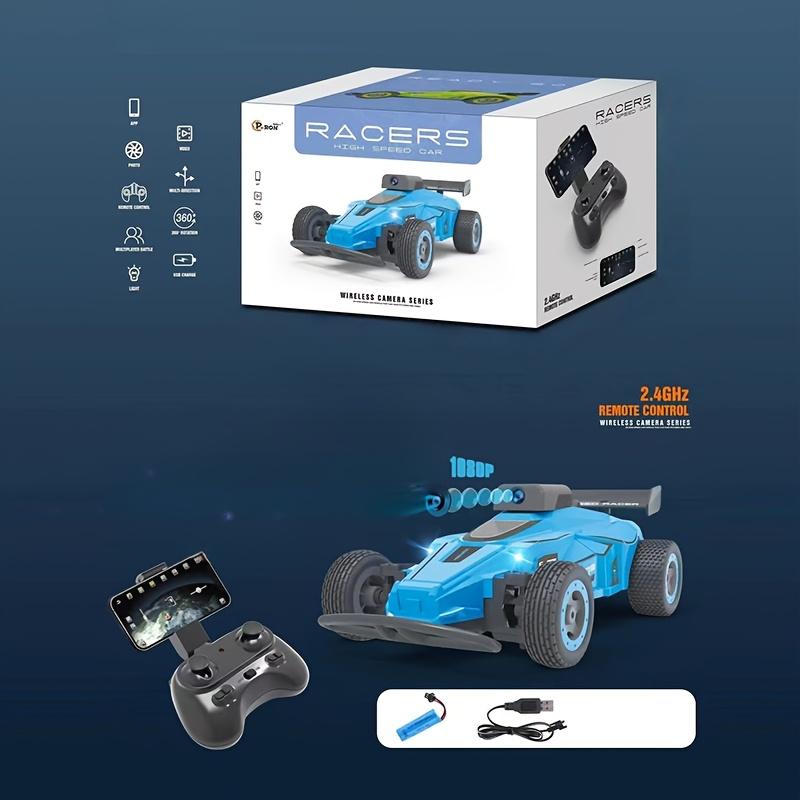 2.4GHz Remote Control Racing Car with Camera, LED Lights, Boxed Set Includes Controller Battery Charging Cable