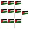Hand Held Palestine Flags Soft Wear Resistant Non-Fading Exquisite Pattern Hand-Waving Palestine National Flags Decorations