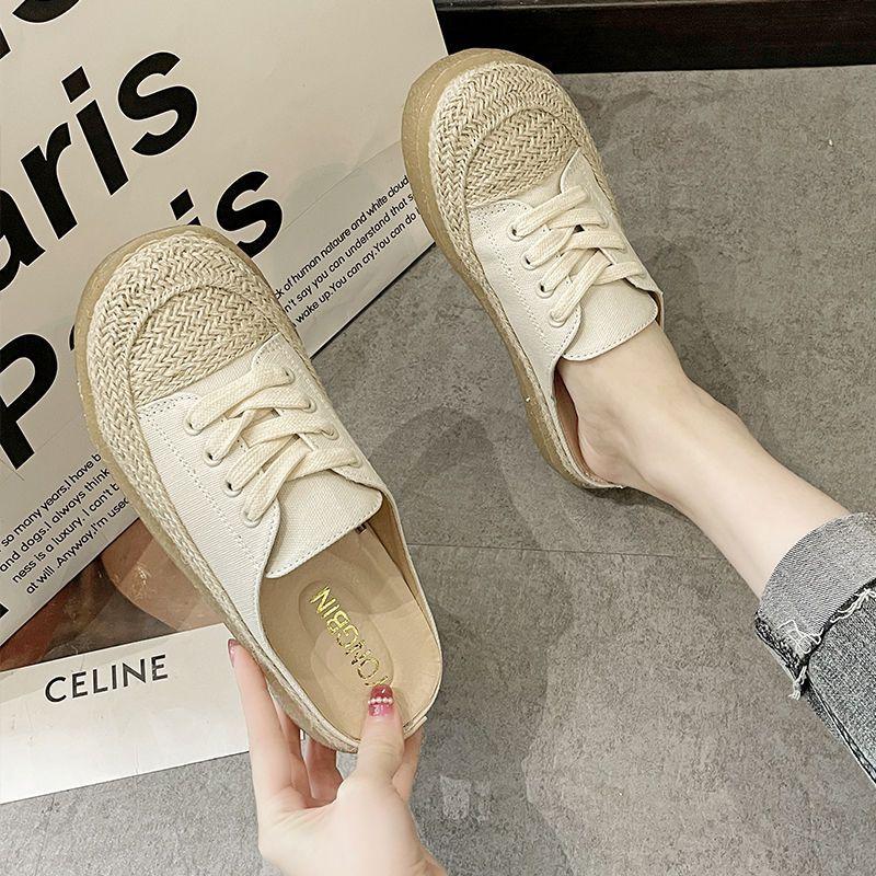 Fashion Slides Outside Shoes for Women Rubber Woman Slippers Mules Flat Sandals Natural Skin On Promotion Cheap Liquidation Clappers Vip