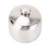 Condiment Organizer Stainless Steel Condiment Pot Airtight with Lid Seasoning Jar Easy To Clean Round Spice Container Restauran