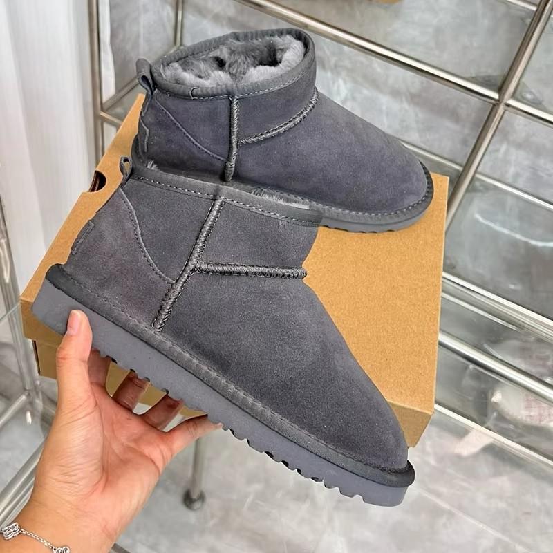 New 2026 Women Winter Ultra Mini Boot Designer Platform Boots for Warm Leather Ankle Fur Slippers Luxury Boots 35-44