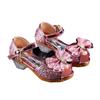 Girls Sandals Summer Children's Princess Shoes Little Girls High-heeled Bow-knot Crystal Sandals Party Dress Wedding