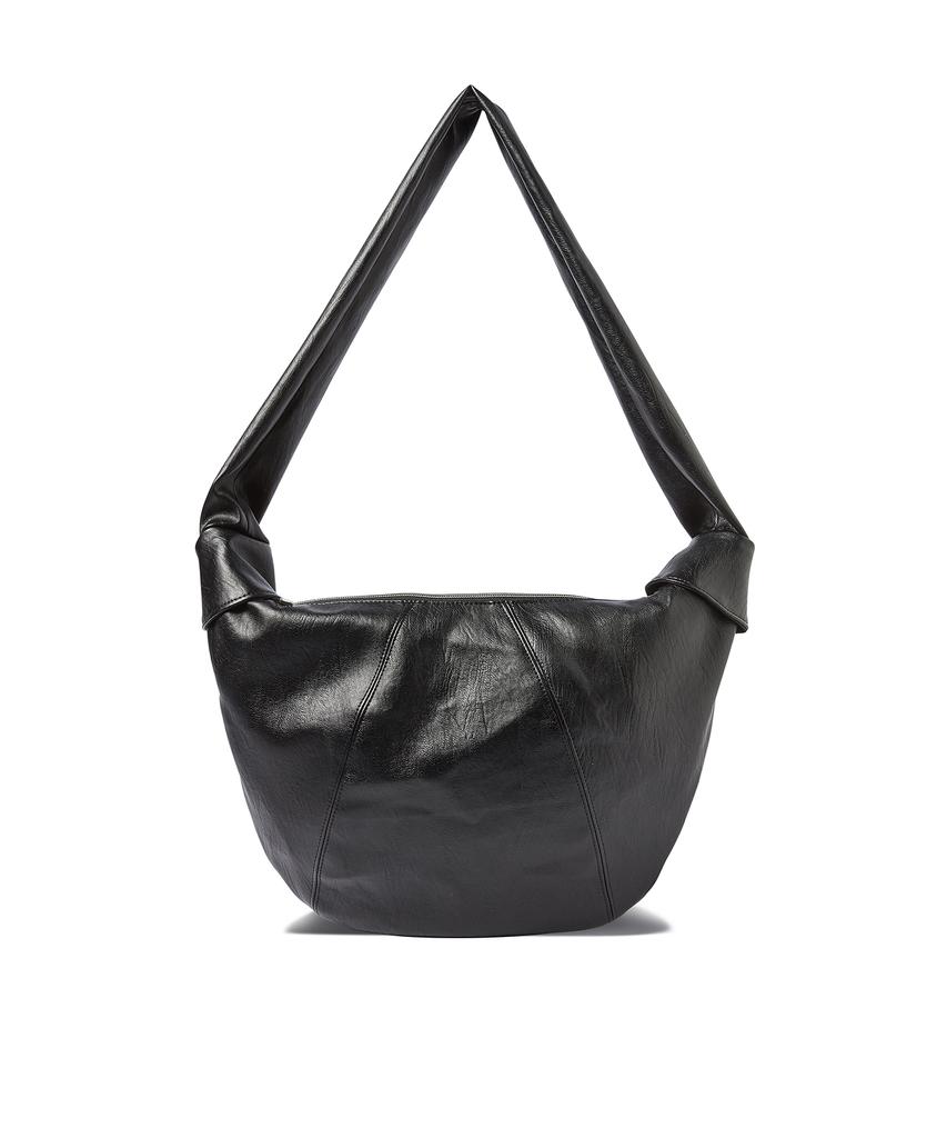Awesome Studio Faux Leather Shoulder Bag Silver