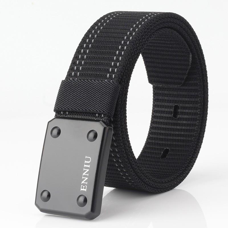 

51 Quick Double Hook Buckle Waist Belt Tooling Nylon Security Secret Service Inner Training Canvas 110cm чёрный