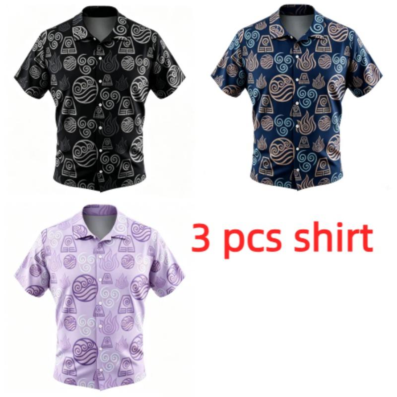 Mysterious Ancient Symbols Pattern Printing Shirt Hawaiian Beach Vacation Clothing Men's Street Style Shirt Daily Men's and Women's Shirt