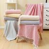 With Tassel Sports Bath Towel Polyester-cotton Swimming Towel Turkish Striped Beach Towel  Gym