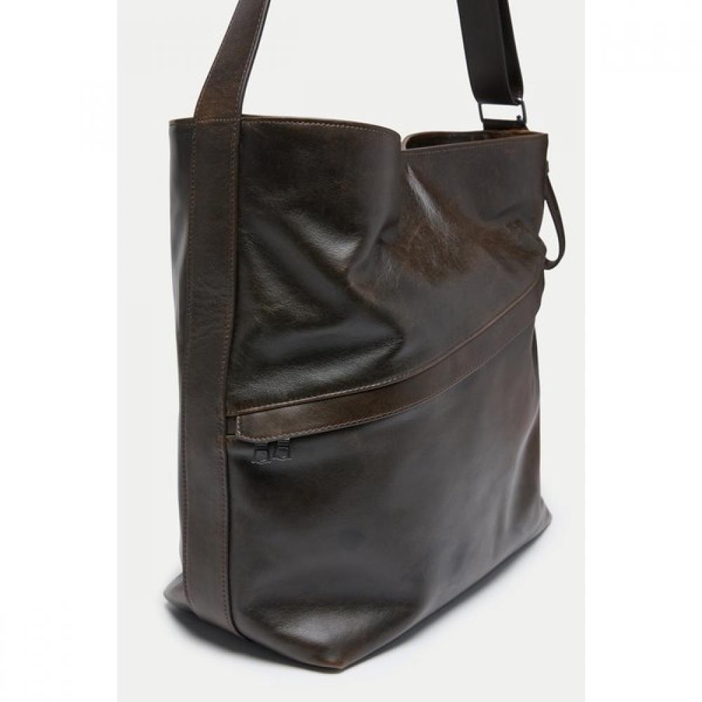 Series Leather Cross Bag  Ssbax25531brd 