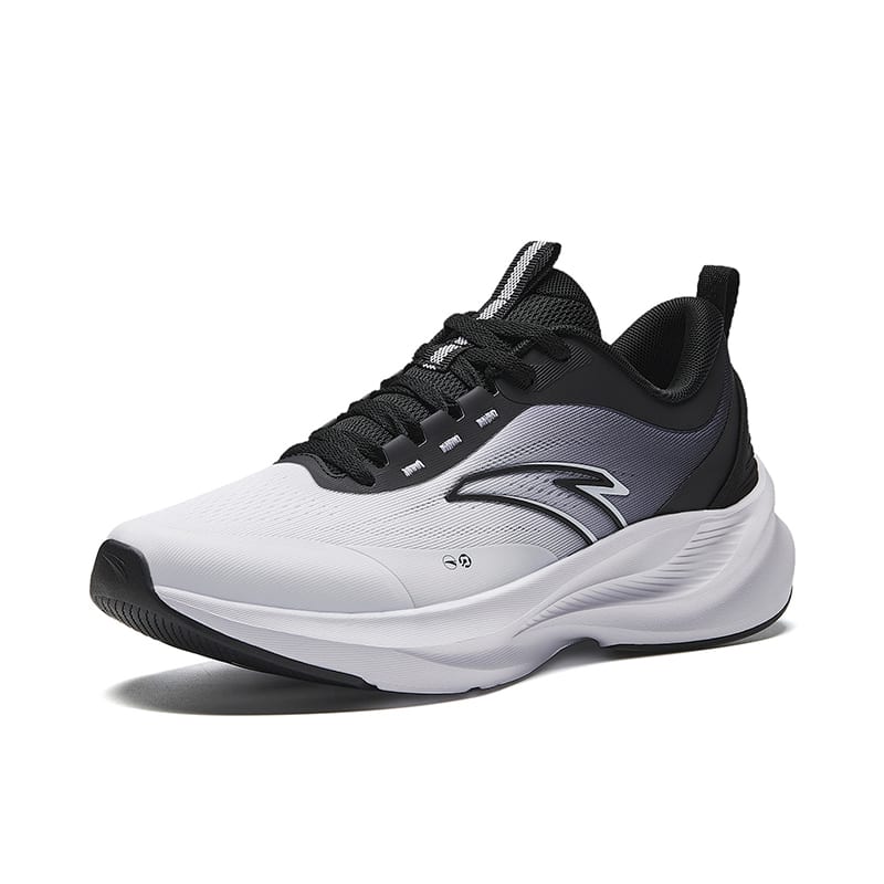 Anta Intercity Fabric Low top Long Distance Running Sprint Running Shoes Men's White Black 112625505R-1