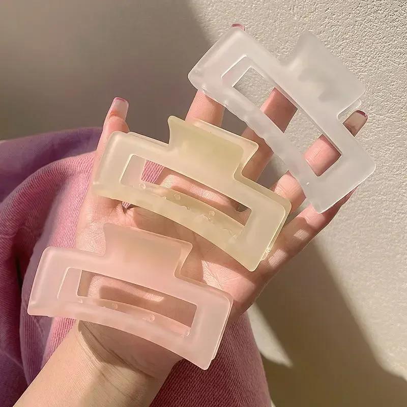 Agrafă pentru gheare de păr pentru femei, fete, din plastic, transparentă, pentru gheare de păr, mare, crab Agrafe pentru femei, gheare, accesorii de păr pentru fete