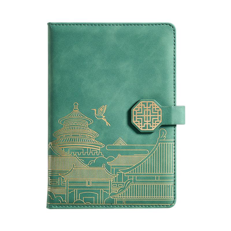 Guochao A5 Custom Logo Business Notebook: High-Value Cultural & Creative Thick-Bound Office Journal