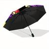 1pc Monster Fun Automatic Open/close Umbrella, 8-Rib Sturdy Structure, Portable Travel Umbrella, Parties, Everyday Use, Outdoor Accessory, A