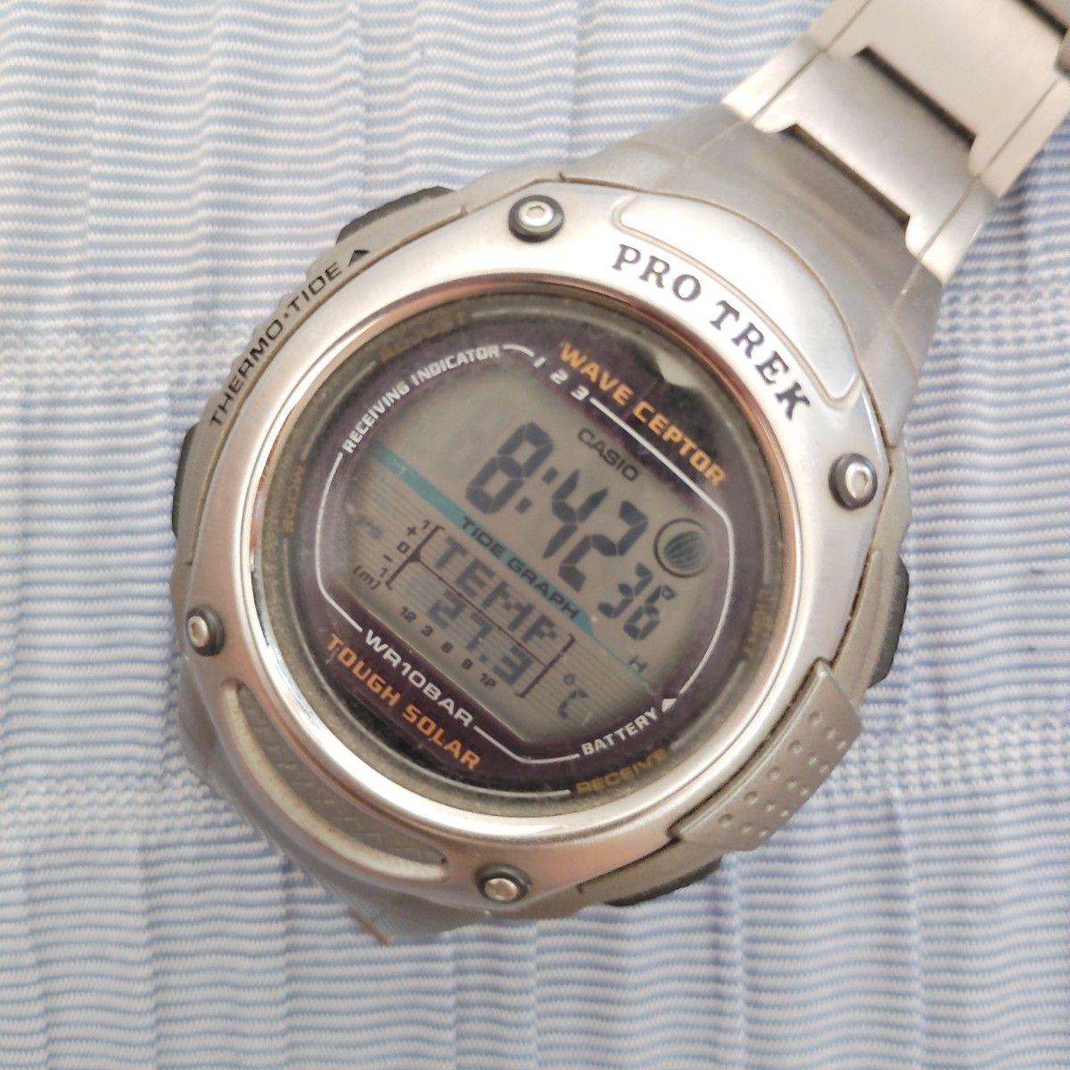 Used CASIO PRO TREK Tough Solar Radio Clock