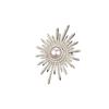 Niche Sunflower Pearl Brooch Women'S Full Diamond Pin Suit Sweater Cardigan High-End Clothing Accessories