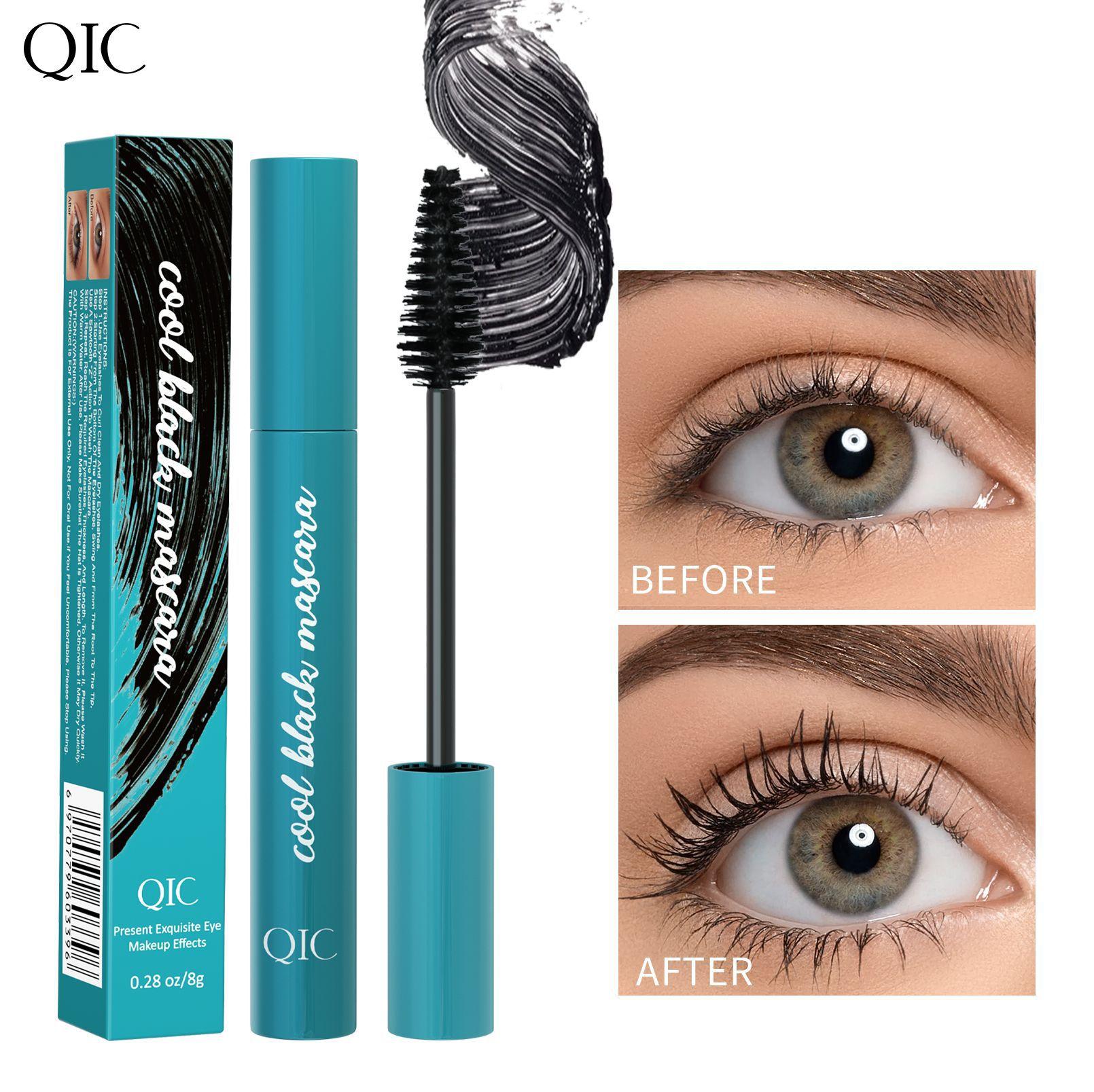 Green Box Mascara, Slender And Dense Curled Eyelashes, Natural Makeup Without Smudging 8g - of t*3pcs