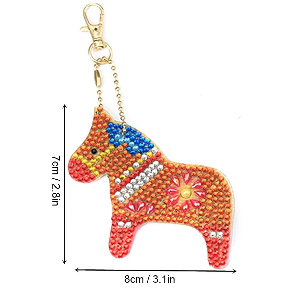 HEEPDD Diamond Painting Kits DIY Colored Horse Keychain Pendants Resin Rhinestone Embroidery Painting for Home Wall Decor HEEPDD Diamond Painting Kits DIY Colored Horse Keychain Pendants Resin Rhinestone Embroidery Painting for Home Wall Decor
