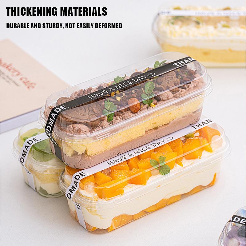 50 Mini Brotförmige Dessertbehälter Geeignet für Dessertbecher und Kuchenboxen - 300 ml