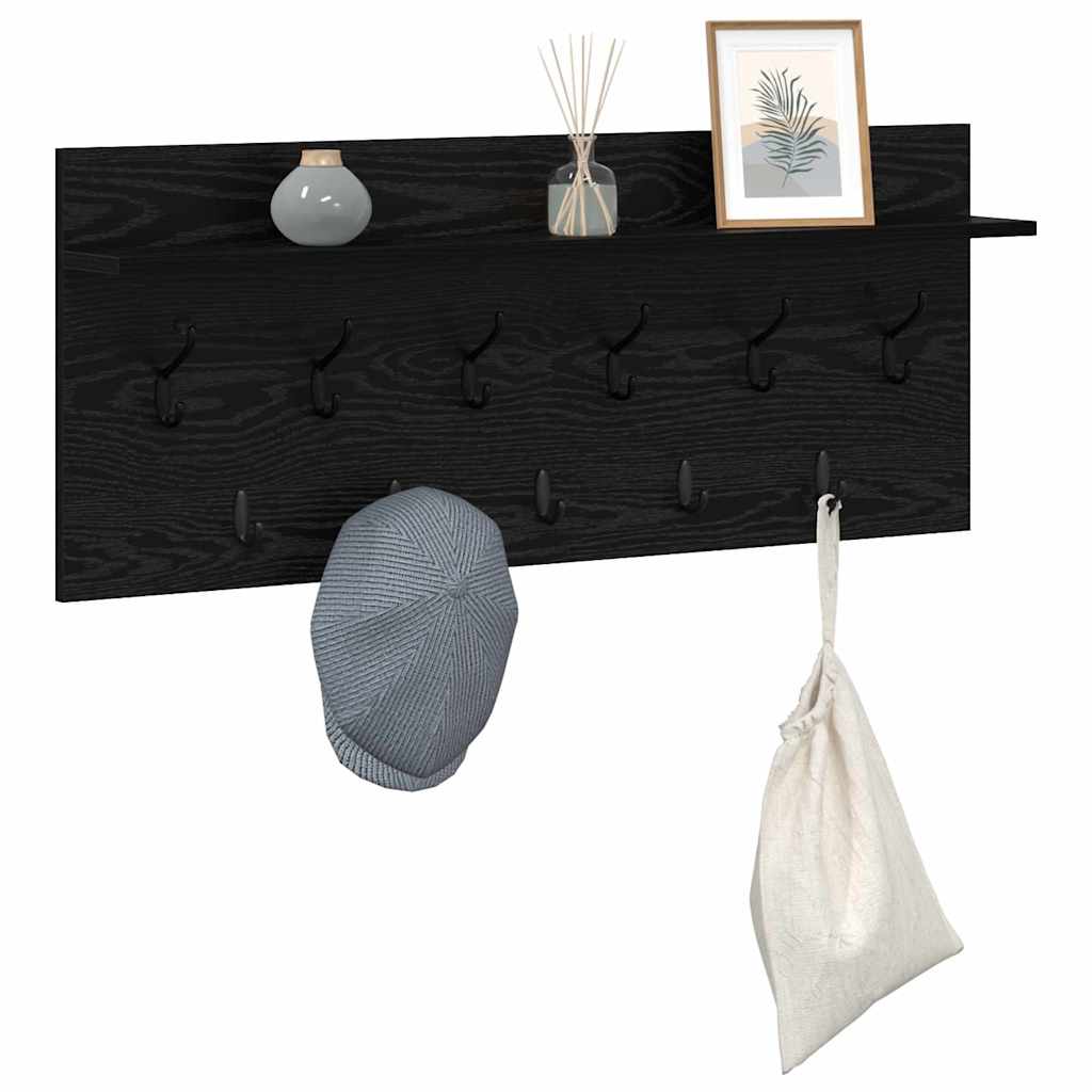 Wall Mounted Nightstand Wall Bracket Black Oak Look